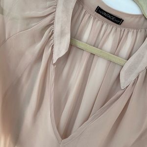 VINTAGE SHOP Nude Sheer Blouse